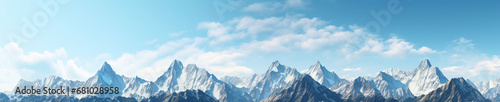 snowy mountain landscape background banner 5:1 © Cash Cow Concepts