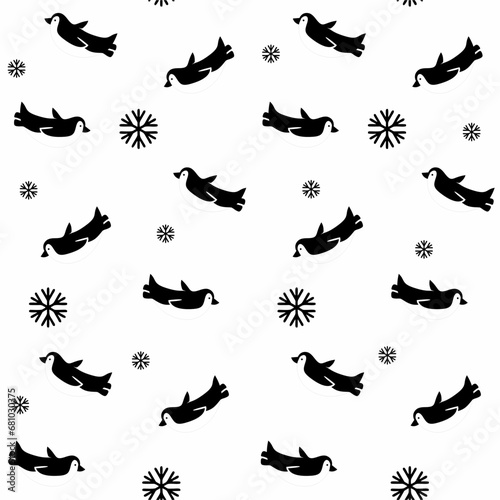 Cute animals winter pattern