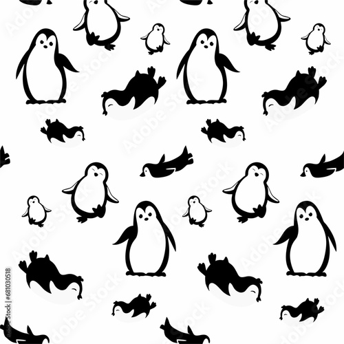 Cute animals winter pattern