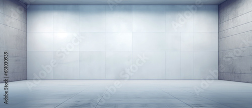 Minimal loft interior design. Empty concrete textured wall at room, apartment. Copy space. Generative ai