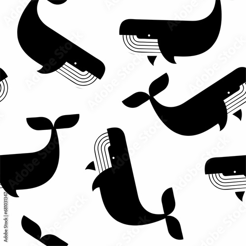 Cute animals winter pattern