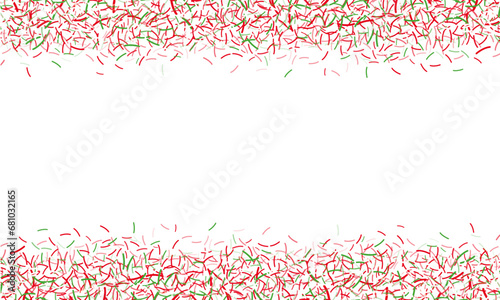 sprinkles candy christmas border background falling sprinkle frame with place for text photo