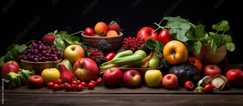 A Bountiful Display of Colorful and Fresh Fruits A Bountiful Display of Colorful and Fresh Fruits