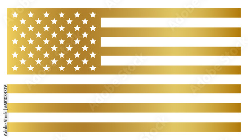 gold usa flag, gold america flag