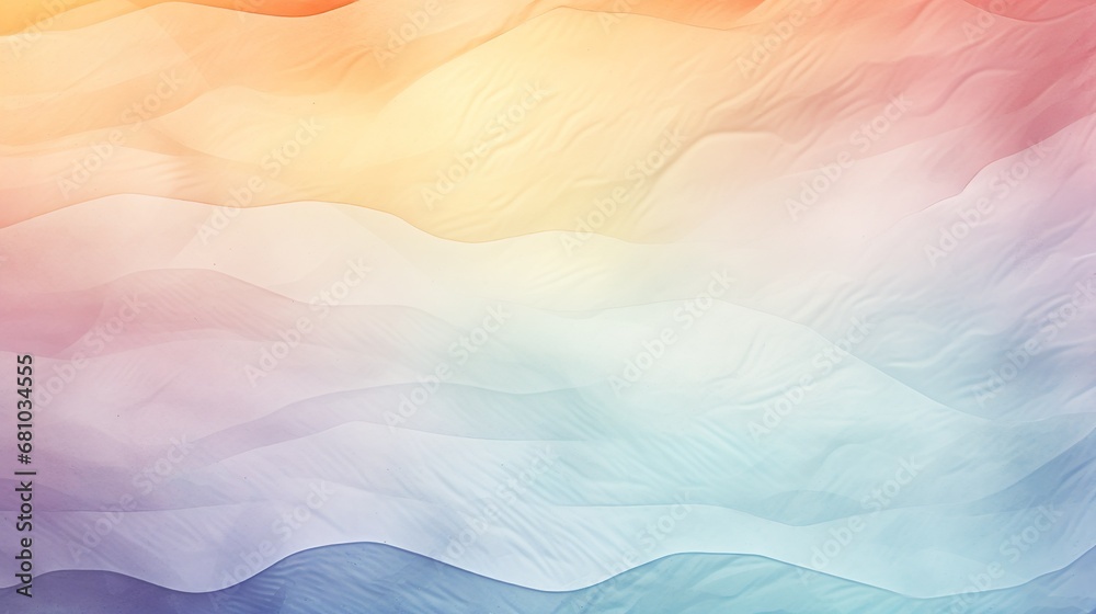 abstract watercolor background sunset sky orange purple - hand painted with clouds and smoke