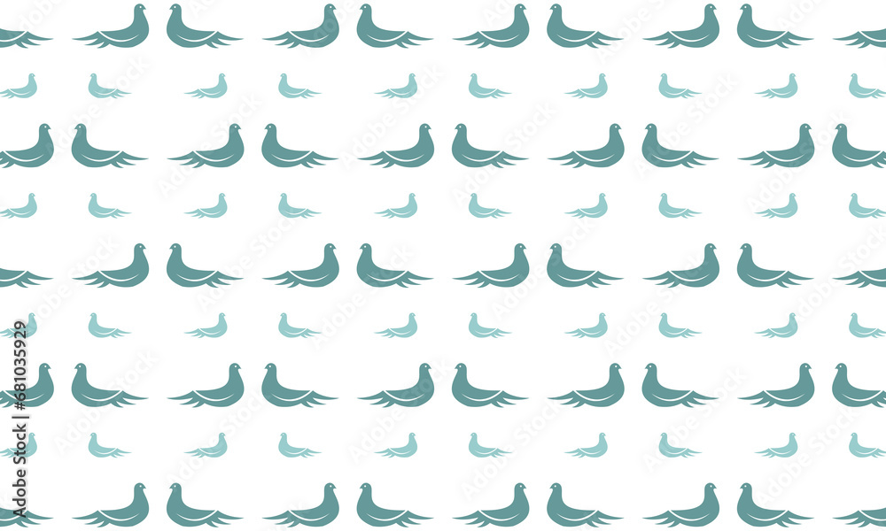 Dove illustration for background design vector