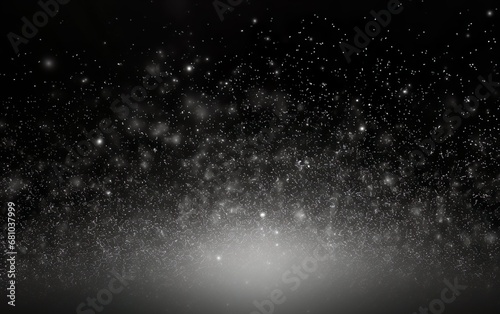 Silver dust particles. Abstract particle background