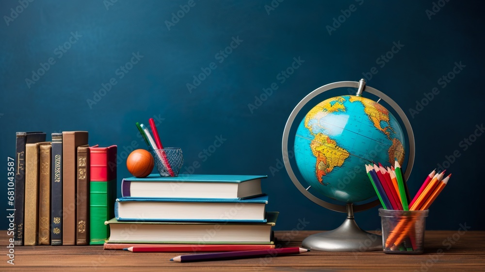School globe illustration geography map model - obrazy, fototapety, plakaty 