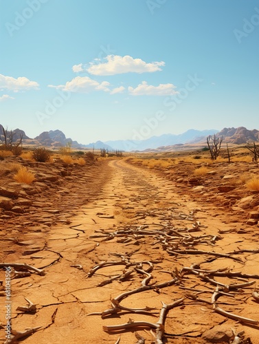 Drought land very dried UHD wallpaper