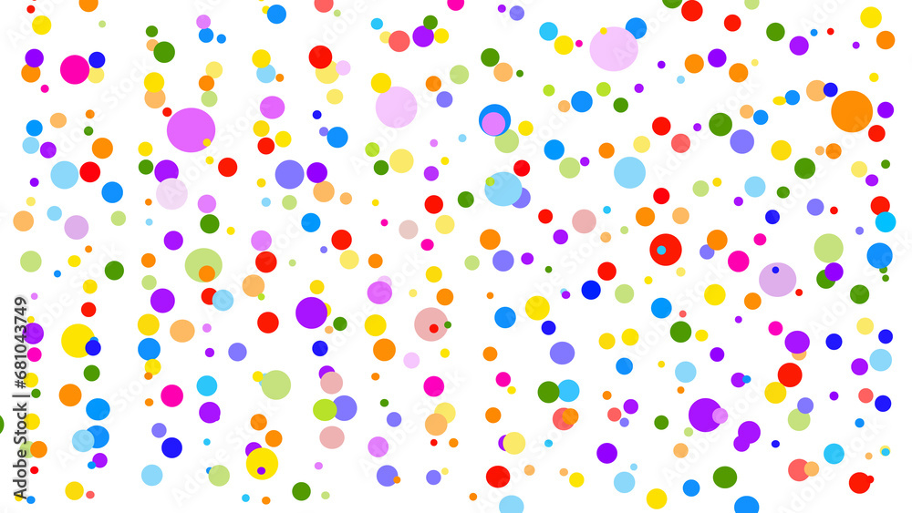 Halftone of multi-colored dots on a transparent background Halftone of multi-colored dots on a transparent background