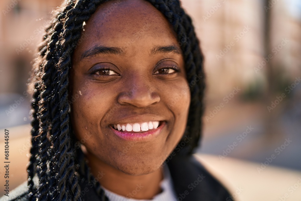 African american woman smiling confident standing at park African american woman smiling confident standing at park