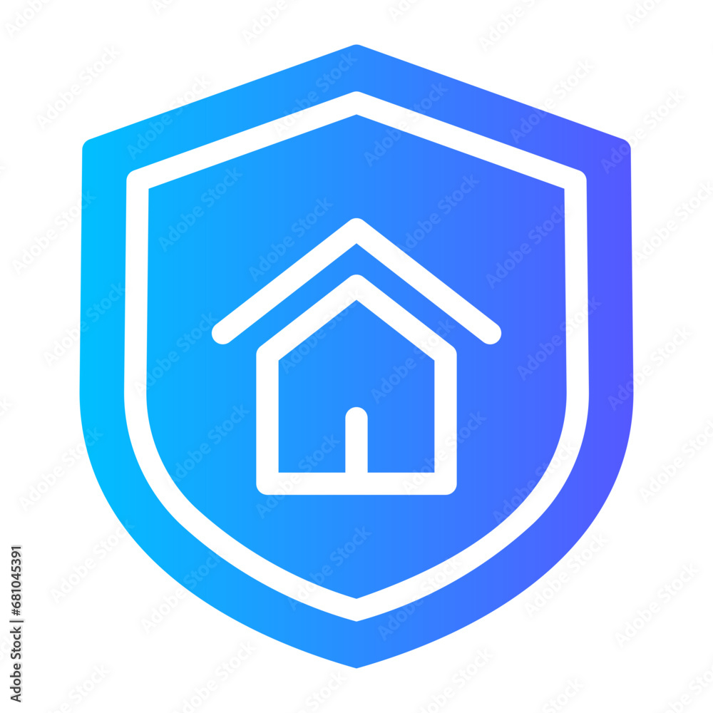 home insurance gradient icon home insurance gradient icon