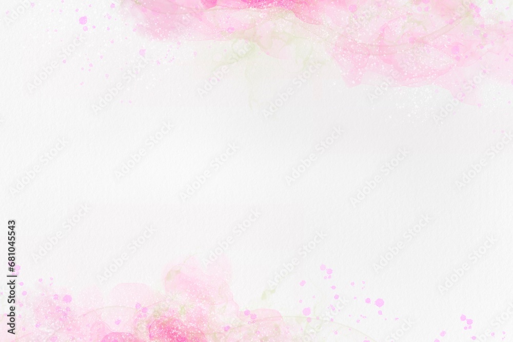 桜をイメージしたインクアート