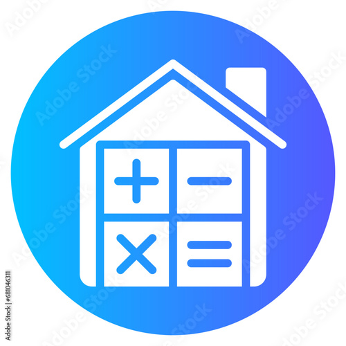 mortgage gradient icon