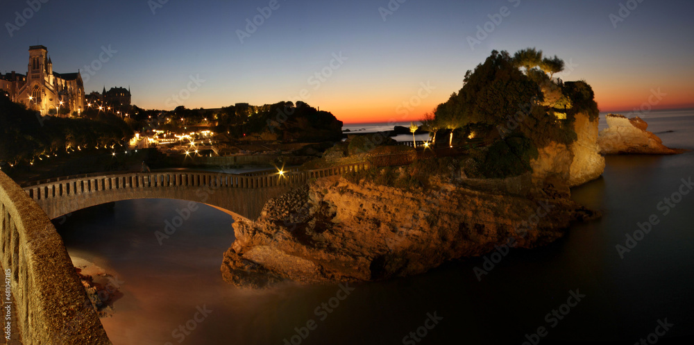 Biarritz au coucher du soleil