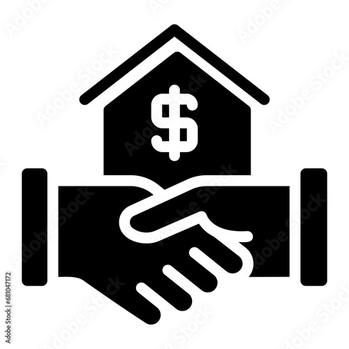 deal glyph icon
