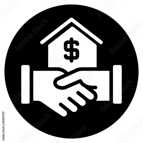 deal glyph icon
