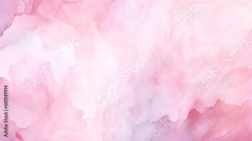 Pink Abstract Wall Texture with Color Brush Strokes on Rose Gold Foil. Abstract Watercolor Brush Strokes Background. Grunge, Sketch, Graffiti, Paint, Watercolor.