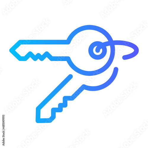 key gradient icon