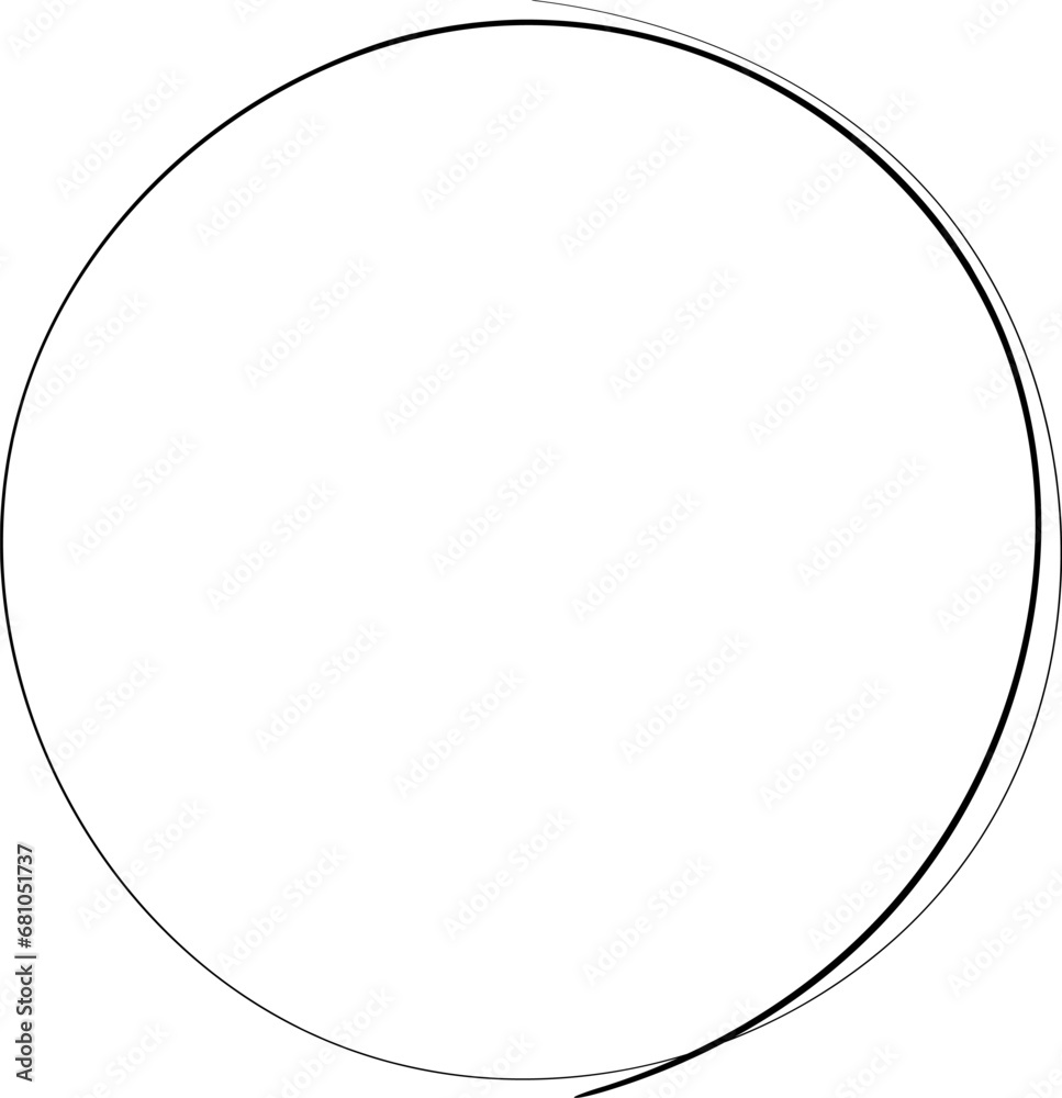Hand drawn circles line sketch. Vector circular scribble doodle round circles Hand drawn circles line sketch. Vector circular scribble doodle round circles