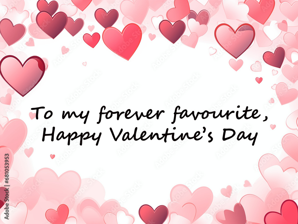 Valentine's Day-themed image with a heartfelt message