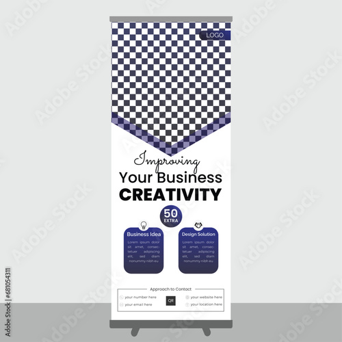 simple business roll up banner design