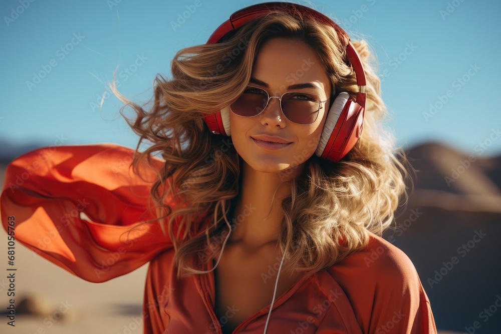 Beautiful young woman. Generative AI. Beautiful young woman. Generative AI.