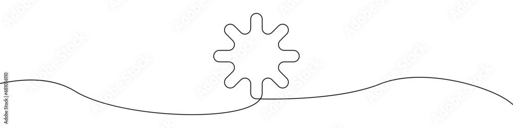 Asterisk icon line continuous drawing vector. One line star icon vector background. star logo icon. Continuous outline of star. Asterisk icon line continuous drawing vector. One line star icon vector background. star logo icon. Continuous outline of star.