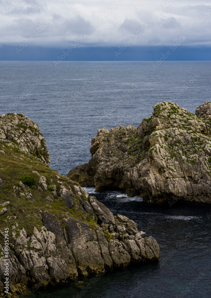 Fototapeta premium Landscape in Costa Quebrada, Liencres, Cantabria