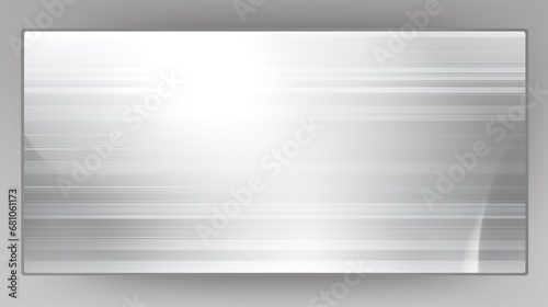 Large metal banner gray background