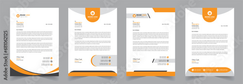 Corporate Modern Letterhead Vector Design Template