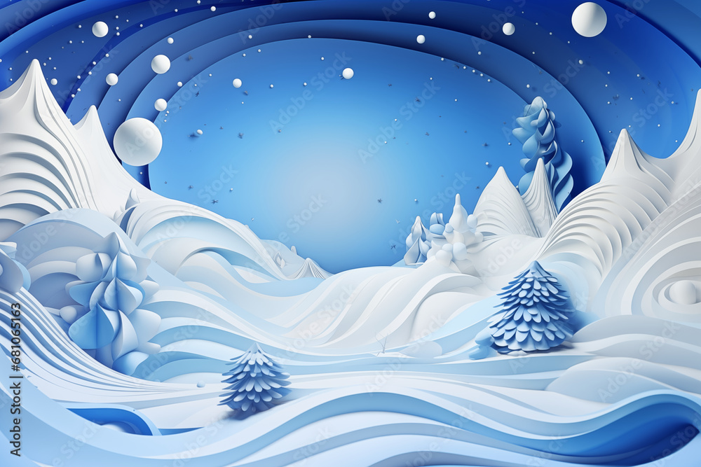 Abstract winter background with snow Abstract winter background with snow