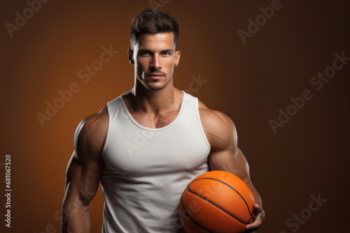 Portrait of a male athlete in sportswear