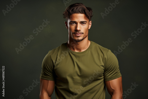 Portrait of a male athlete in sportswear