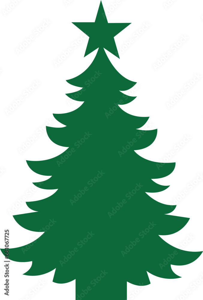 Christmas tree illustrations. Vector. Christmas tree illustrations. Vector.