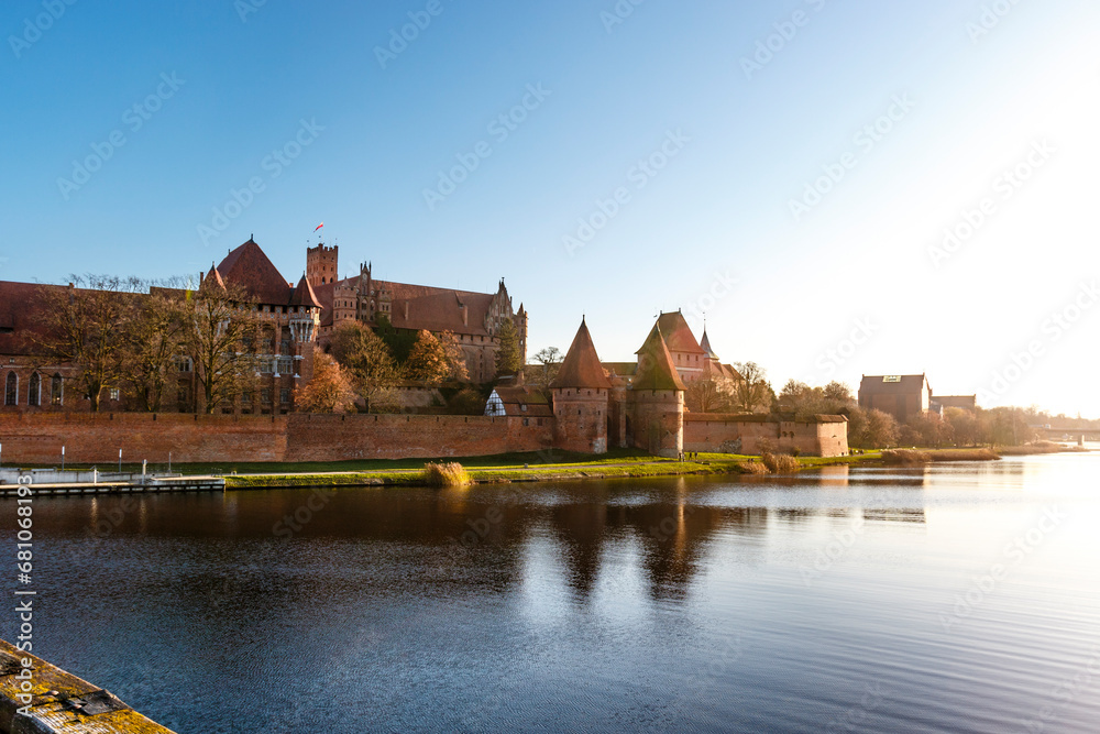 The Castle of the Teutonic Order in Malbork (Marienburg) a Unesco World Heritage Site in Poland, Europe