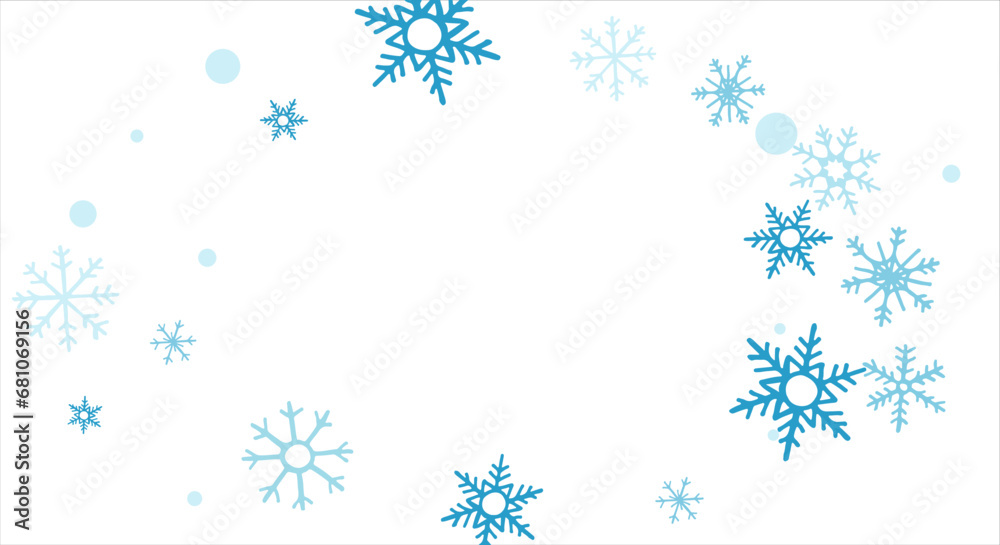 Background with snowflakes design for winter with text space place. Snowflakes background. Vector illustration. Background with snowflakes design for winter with text space place. Snowflakes background. Vector illustration.