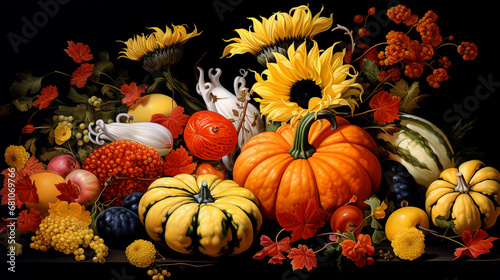 Thanksgiving Pumpkin Harvest Table Decor