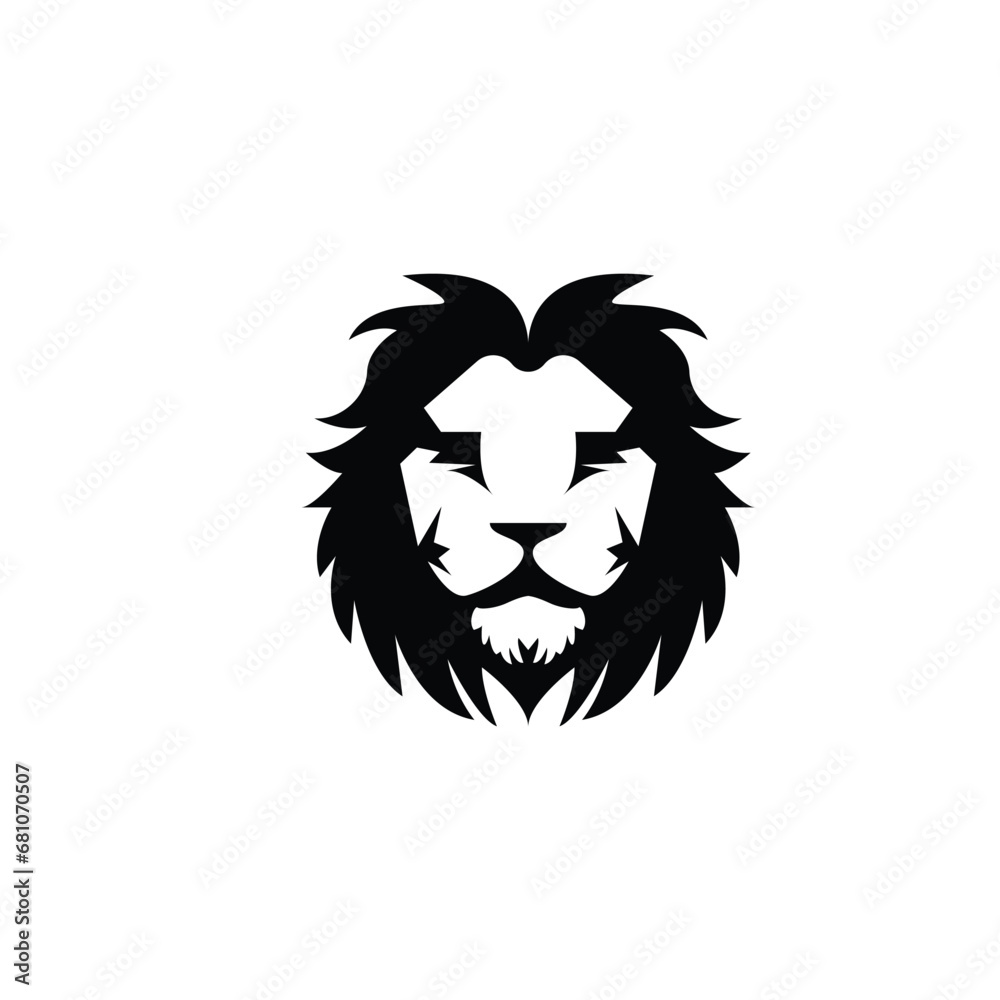 Obraz premium lion head logo icon