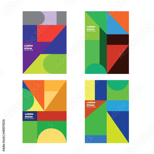 Portadas de libros templates coloridos abstractos para presentaciones 