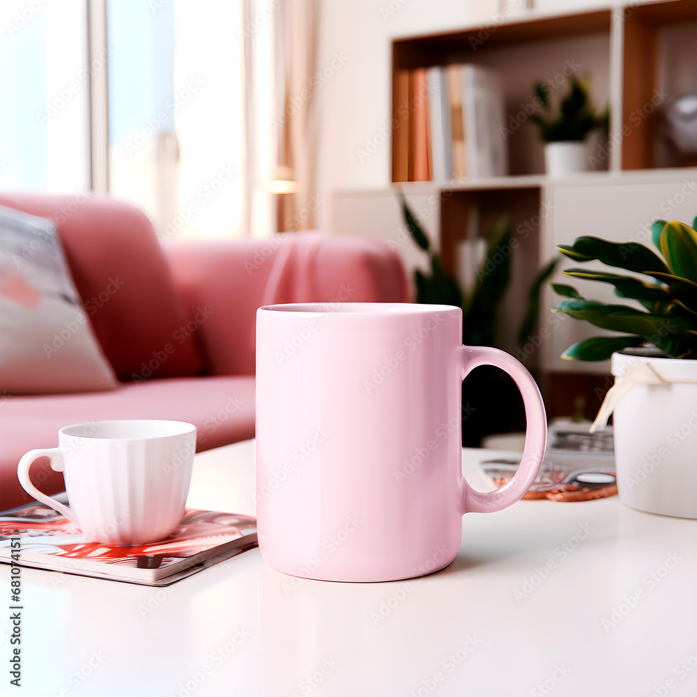 Valentine's Day Mockup. romantic mockup of a cup in the interior. Valentine's Day Mockup. romantic mockup of a cup in the interior.