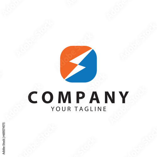 Lightning  design element  vector logo  electric power  Energy and thunder electric symbol concept  vector design