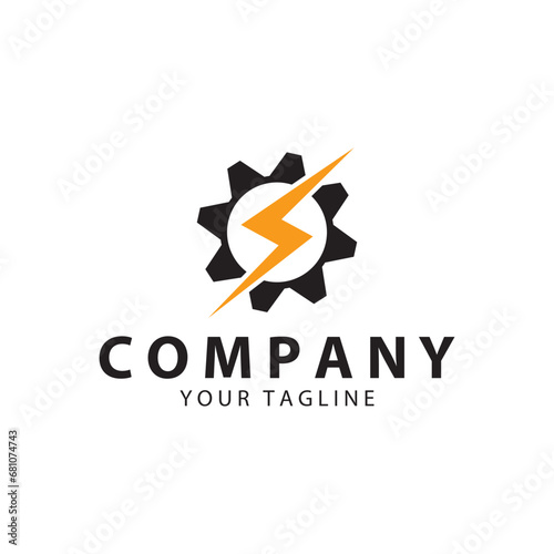 Lightning  design element  vector logo  electric power  Energy and thunder electric symbol concept  vector design