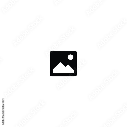 Image icon. Simple style photo studio poster background symbol. Photo studio brand logo design element. Image t-shirt printing. Vector for sticker.