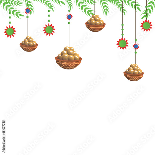 Lohri indian festival border