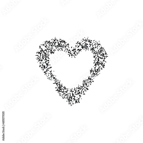 Heart icon. Simple style gift shop big sale poster background symbol. Like button. Heart brand logo design element. Heart t-shirt printing. Vector for sticker.