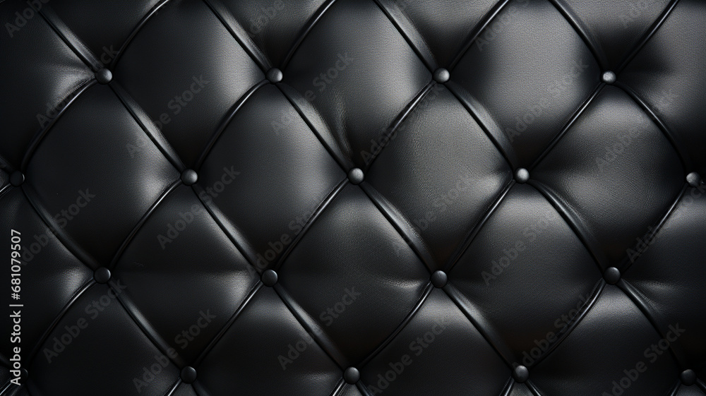 Black leather upholstery Black leather upholstery