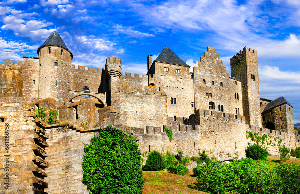 Carcassonne - biggest fortress in Europe, France
