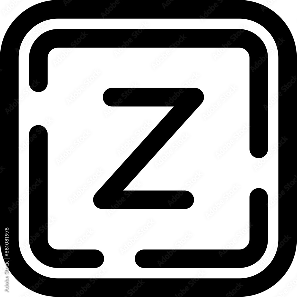 Letter z Icon Letter z Icon