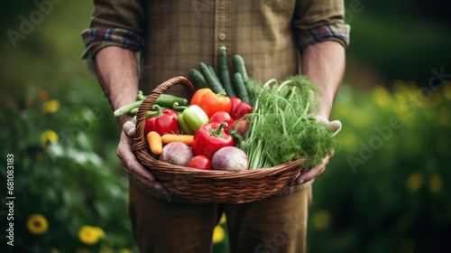 Harvest Hands: Celebrating Sustainable Farm-Fresh Nutrition © mimagephotos